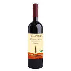 Vinho Tinto Orgânico Italiano POGGIATICO Toscano 750ml