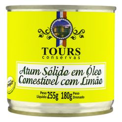 Atum TOURS em Óleo Comestível com Limão Sólido 180g