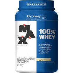 Whey MAX TITANIUM 100% Baunilha 900g