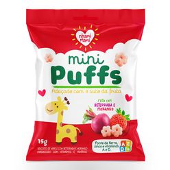 Biscoito NHAMI MAMI Mini Puffs Beterraba e Morango 15g