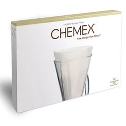 Filtro de Papel CHEMEX Lua Branco com 100 Unidades