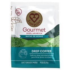 Café 3 CORAÇÕES Gourmet Matas de Minas Drip Coffee 10g