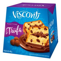Panettone VISCONTI Gotas de Chocolate e Recheio de Trufa 450g