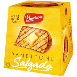 Panettone BAUDUCCO Salgado com Gotas e com Queijo 80g