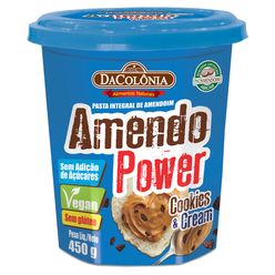 Pasta de Amendoim Integral DA COLÔNIA Integral Cookies & Cream 450g