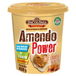 Pasta de Amendoim Integral DA COLÔNIA Amendo Power Caramelo & Flor de Sal 450g