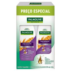 Kit Shampoo + Condicionador PALMOLIVE Lisos Radiantes 700ml