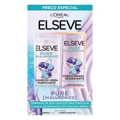 Kit Shampoo + Condicionador ELSEVE Pure Hialurônico 545ml