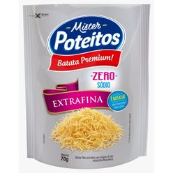 Batata Palha MISTER POTEITOS Premium Extra Fina Zero Sódio sem Glúten 70g