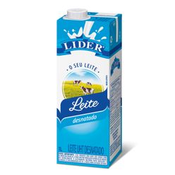 Leite Desnatado LIDER 1L