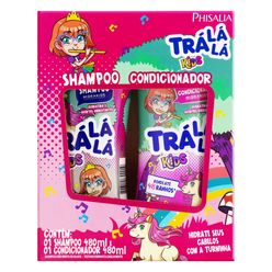 Kit TRÁ LÁ LÁ Kids Menina Shampoo 480ml + Condicionador 480ml