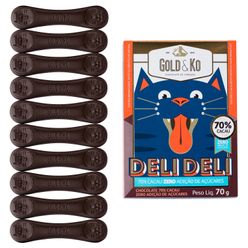 Chocolate GOLD & KO Deli Deli 70% Cacau Zero Açúcar 70g