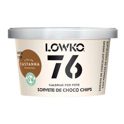 Sorvete LOWKO Vegano Choco Chips 100ml