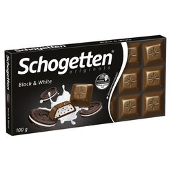 Chocolate Alemão SCHOGETTEN Black e White 100g