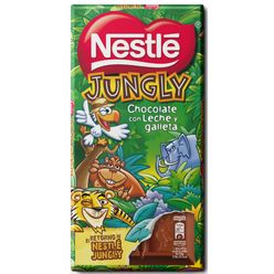 Chocolate NESTLÉ Jungly Leche y Galleta 125g