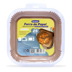 Forro de Papel Descartável BOMPACK Quadrada com 25 unidades 16x4.5cm