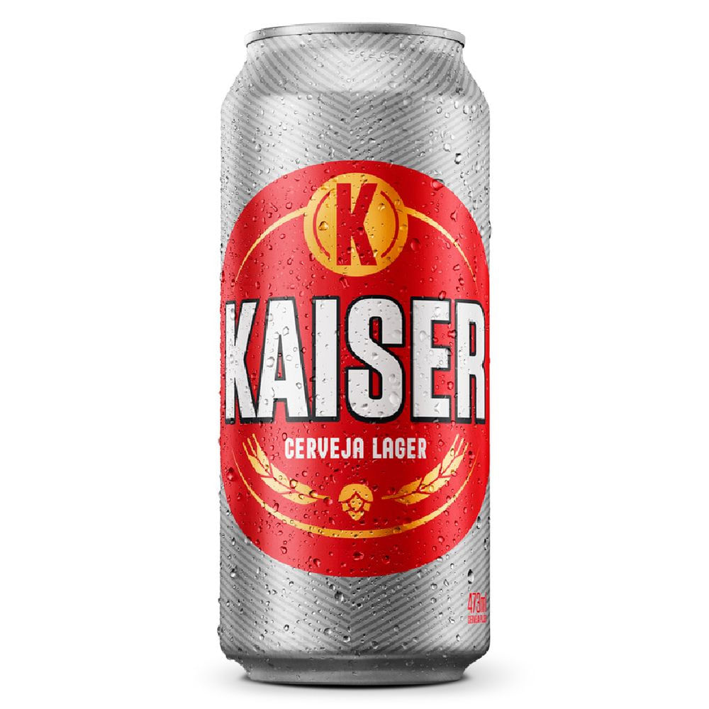 Cerveja Pilsen Lata Kaiser 473ml