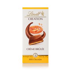 Chocolate LINDT Creation com recheio Creme Brulée Tablete 150g