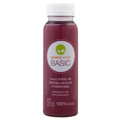 Suco GREENPEOPLE Basic Laranja, Cenoura e Beterraba Resfriado 250ml