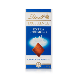 Chocolate LINDT Excellence Tablete Extra Cremoso ao Leite 100g