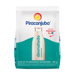 Leite em Pó PIRACANJUBA Desnatado Instantâneo 600g