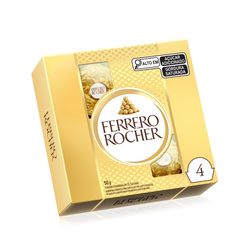 Bombom FERRERO ROCHER com 4 unidades 50g