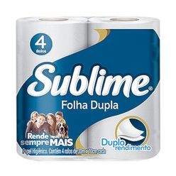 Papel Higiênico Sublime Softy's Folha Dupla Com 4 Unidades 30 Metros