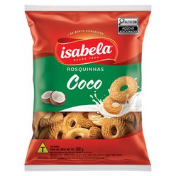 Biscoito ISABELA Rosquinhas Coco Pacote 300g