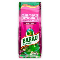 Erva-mate BARÃO Composta com Chás Pacote 500g