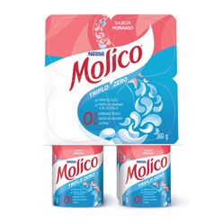 Iogurte NESTLÉ  Molico® Polpa de Morango 360G com 4 unidades