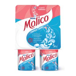 Iogurte Nestlé Molico® Polpa de Morango 360G com 4 unidades