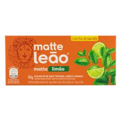 Chá Matte LEÃO Limão com 25 Saquinhos 30g