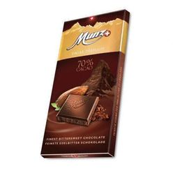 Chocolate Suíço MUNZ Premium 70% Cacau 100g