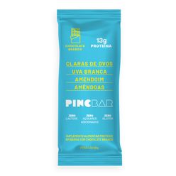 Barra de Proteína PINCBAR Chocolate Branco sem Lactose,sem Açúcar e sem Glúten 50g