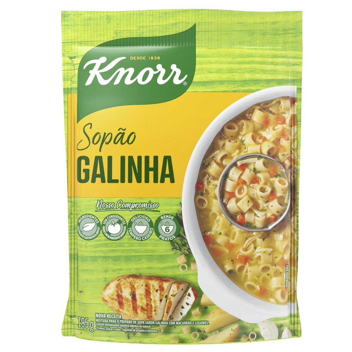 Sopão Knorr Galinha com Macarrão 195g