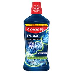 Enxaguante Bucal PLAX Odor Control Zero Álcool 750ml Leve 750ml Pague 500ml