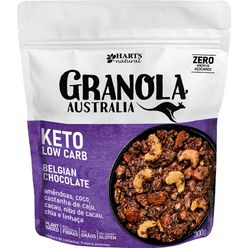 Granola HART'S Keto Low Carb Belgian Chocolate Vegano, Sem Glúten 300g