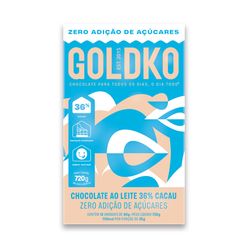 Chocolate GOLD & KO Ao Leite Zero Adição de Açúcares 80G