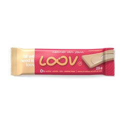 Chocolate LOOV Branco ao Leite de Coco Sem Glúten, Sem Lactose, Sem Soja Adoçado com Stevia 25g