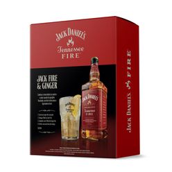 Whisky  JACK DANIELS Fire Fire Kit Copo 1l