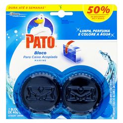 Kit Desodorizador Sanitário Pato Caixa Acoplada Marine 40g 2UN 50% Desconto na Segunda Unidade