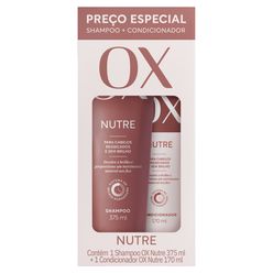 Kit OX Nutrição Intensa Shampoo 375ml e Condicionador 170ml Preço Especial