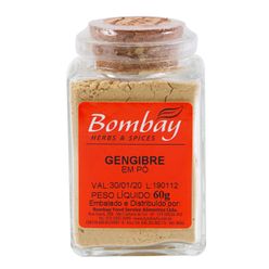 Gengibre BOMBAY Herbs & Spices em Pó 60g