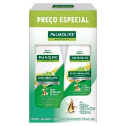 Kit Shampoo E Condicionador Palmolive Naturals Detox Energizante 350ml Cada