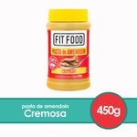 Pasta De Amendoim Crocante Integral Fit Food Pote 450g