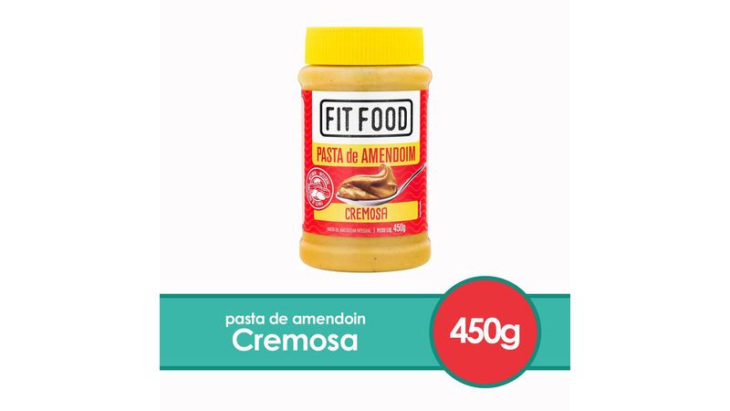 Fit Food Pasta Amendoim Vegano Integral Cremosa 450Gr em Promoção na  Americanas
