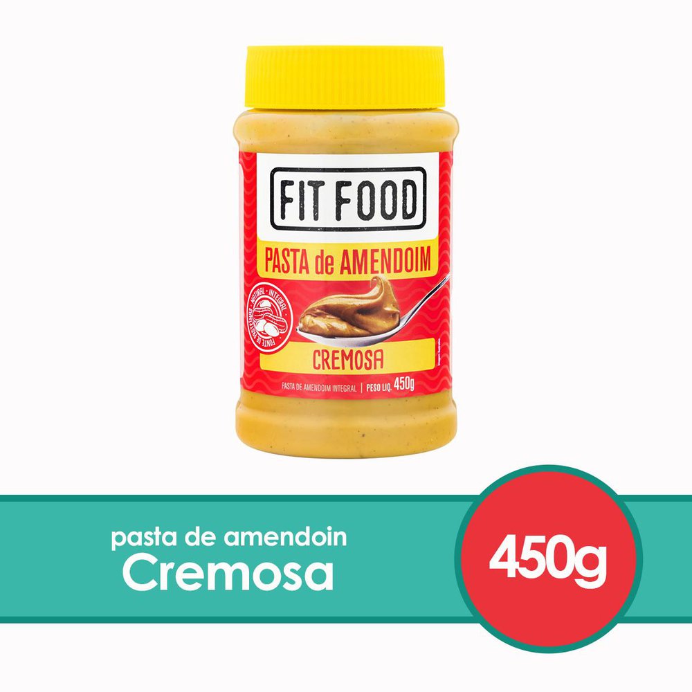 Pasta De Amendoim Fit Food Cremosa 450g - Angeloni Supermercado