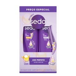 Kit Shampoo e Condicionador SEDA Liso Perfeito 325ml