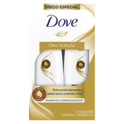 Kit DOVE Óleo Nutrição Shampoo 400ml + Condicionador 200ml
