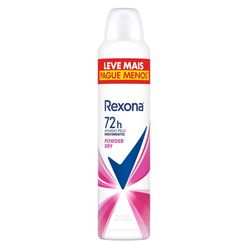 Desodorante REXONA 72H Feminino Power Dry Aerosol 250ml Leve Mais Pague Menos